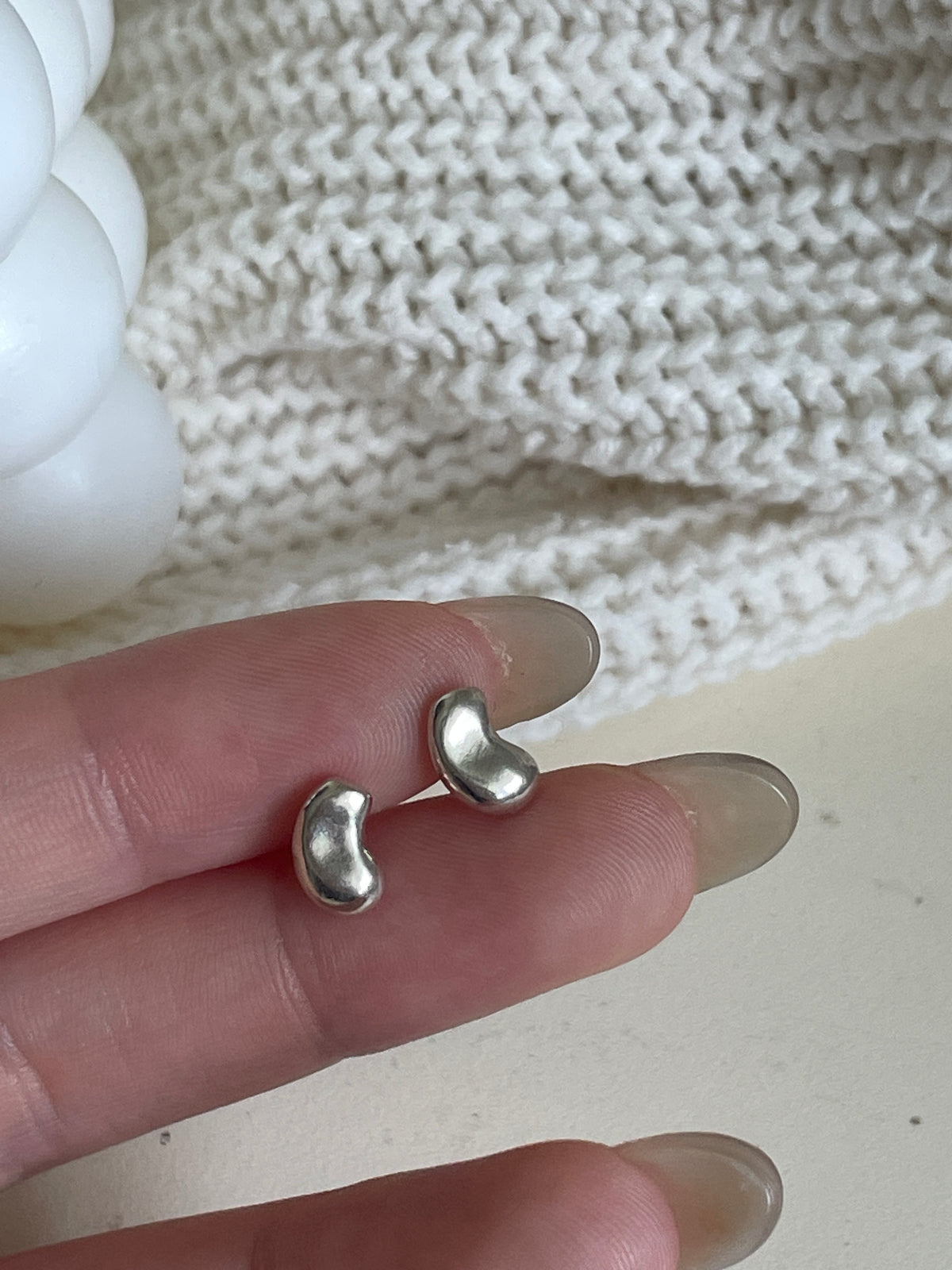 (925 silver) Beanie earring