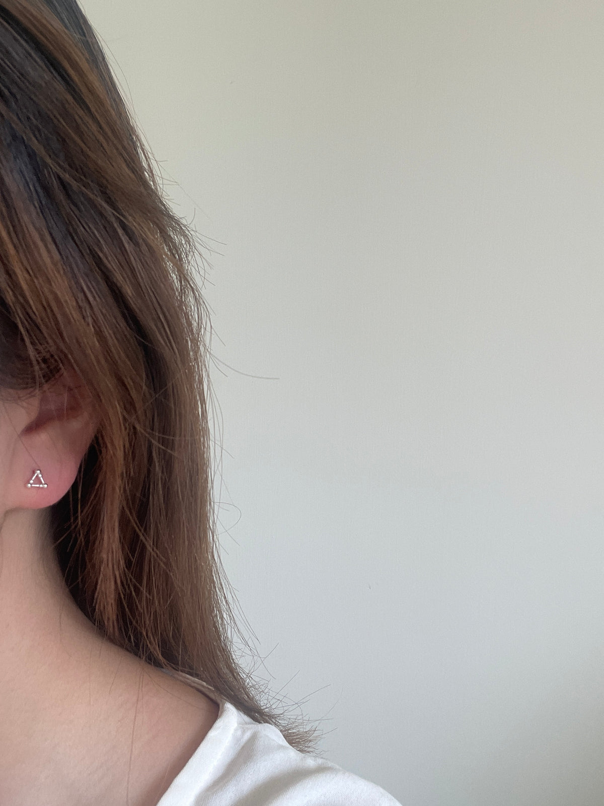 (925 silver) Triangle piercing