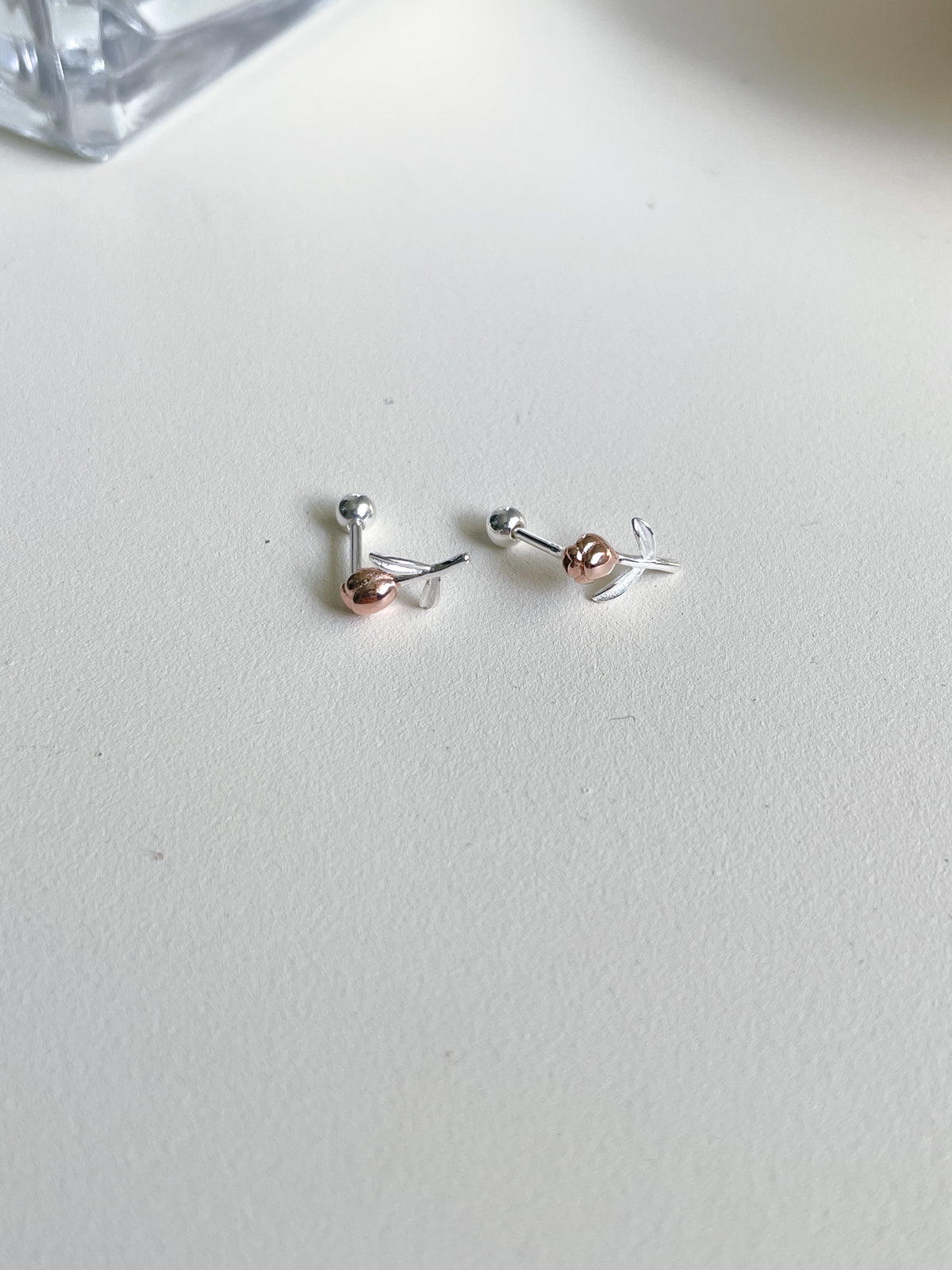 (925 Silver) Rose piercing 🌹