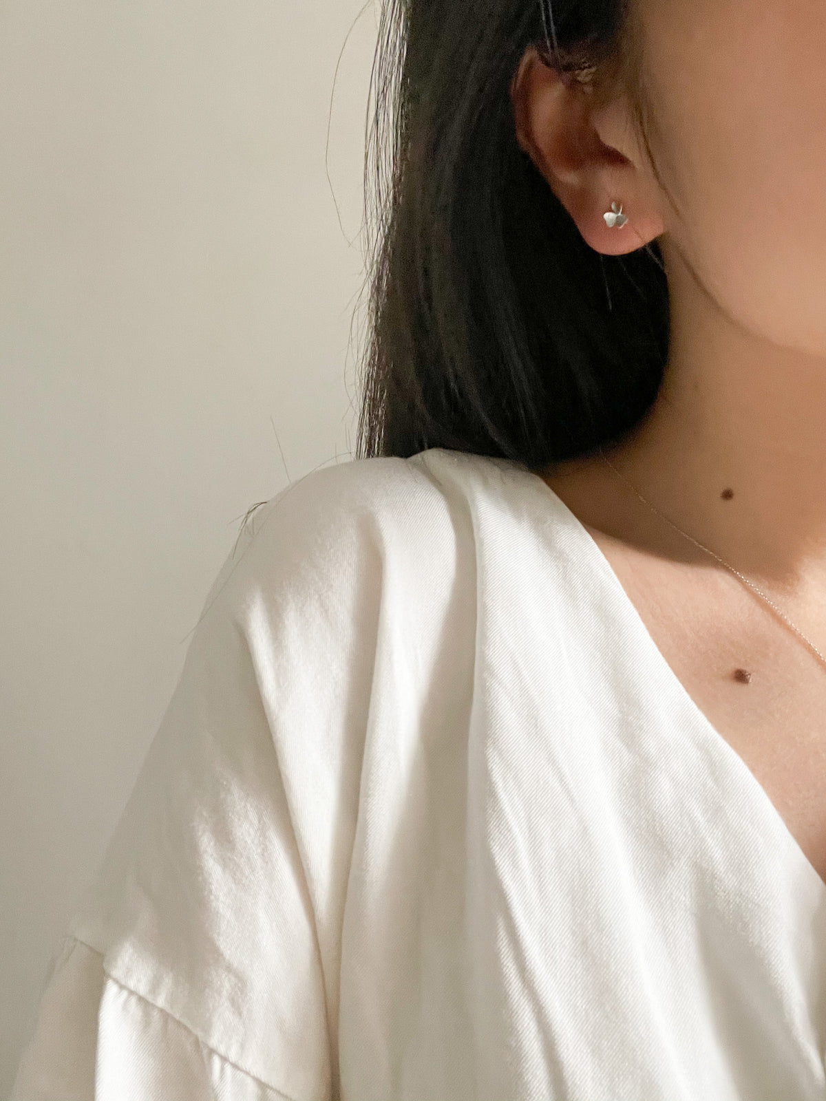 (925 Silver) Clover piercing ☘️