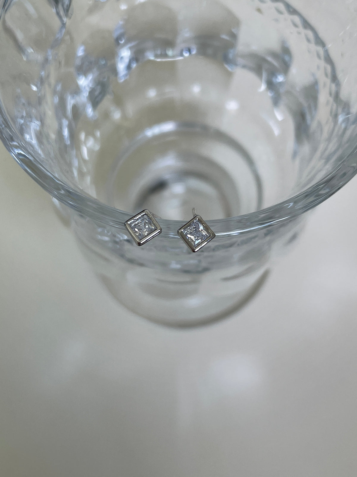 (925銀針) Basic square earring