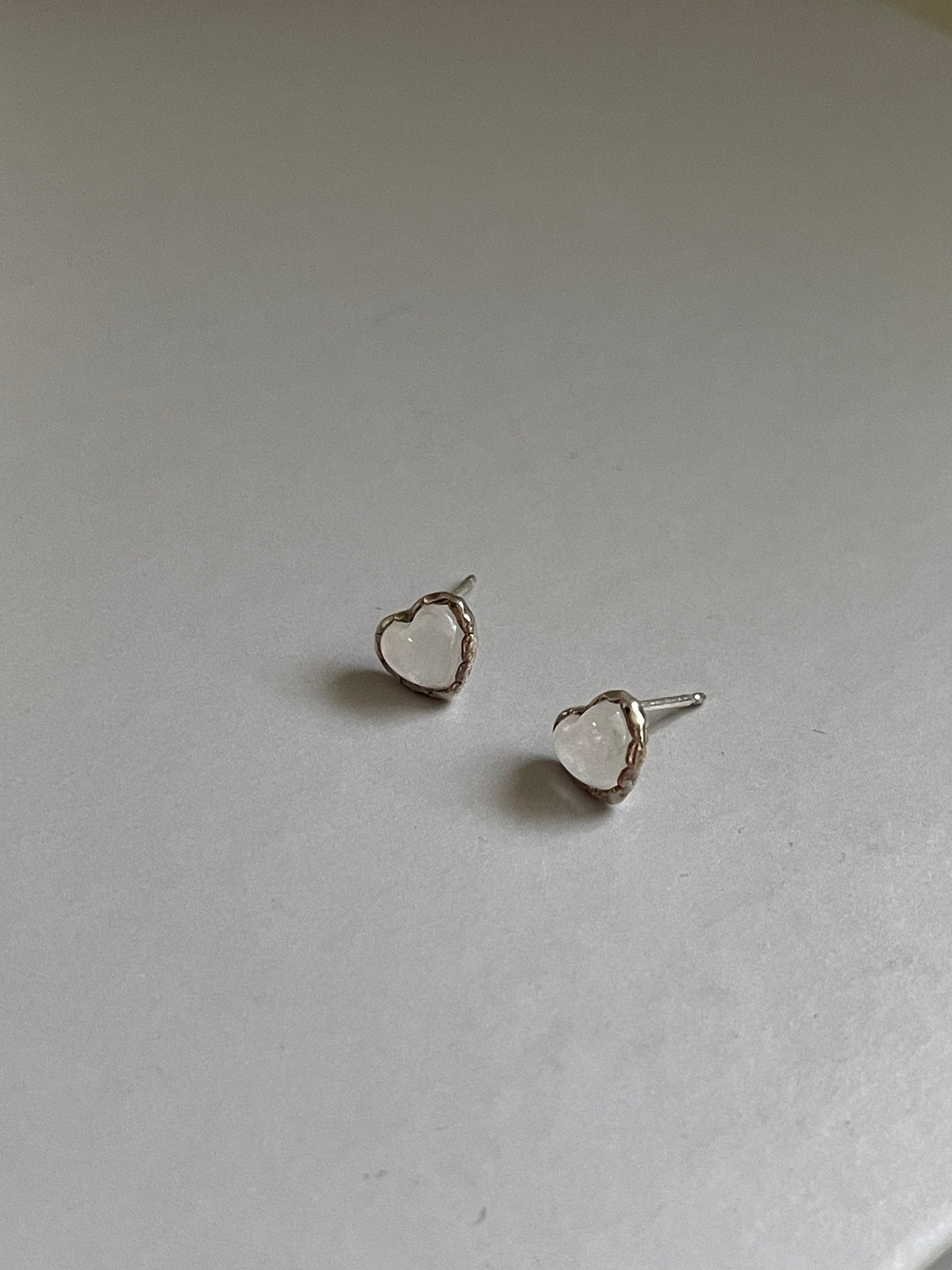 (925 silver) Moonstone earring