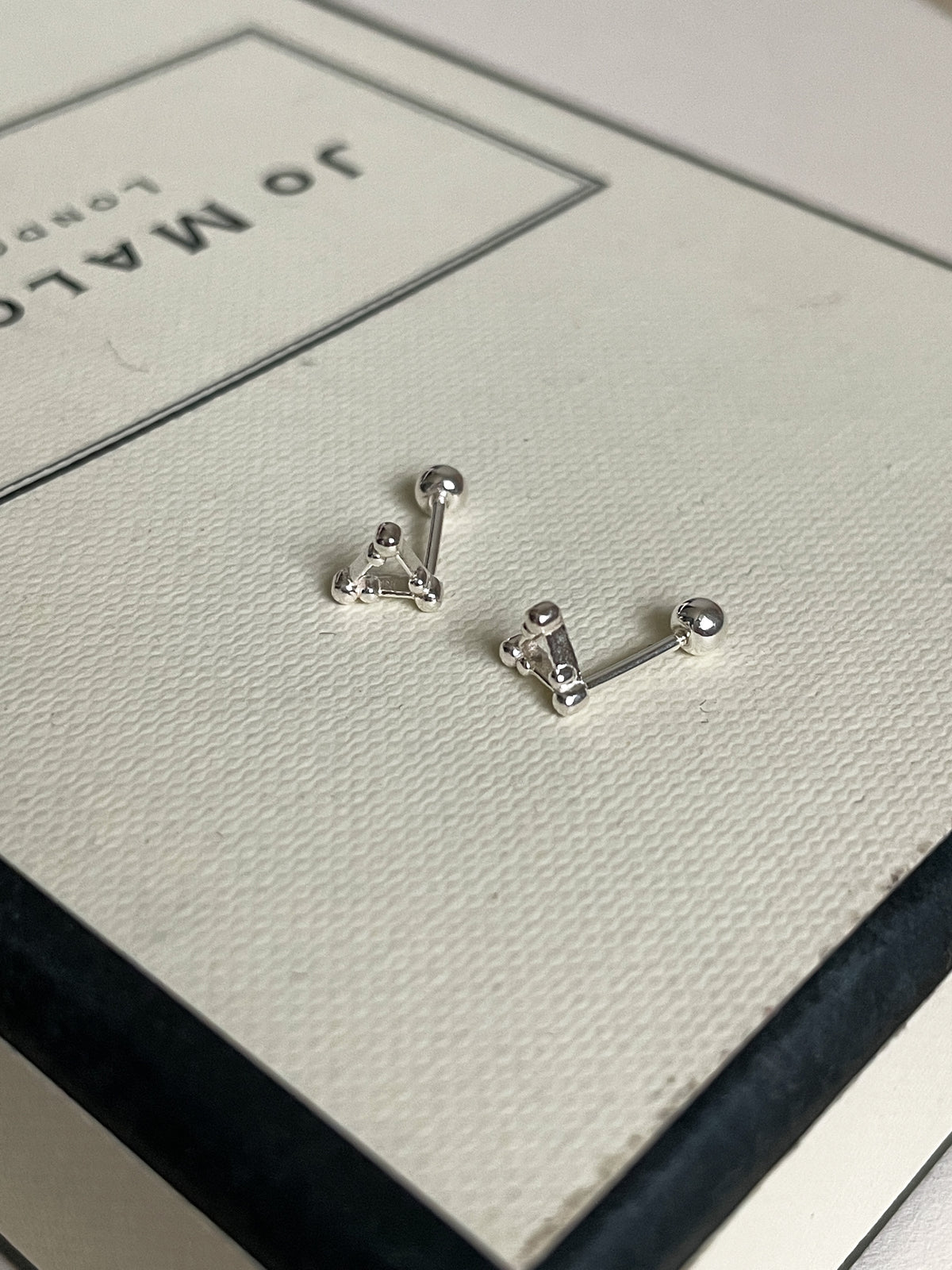 (925 silver) Triangle piercing